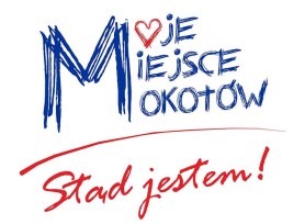 Logo Mokotowa "Moje miejsce Mokotów. Stąd jestem!