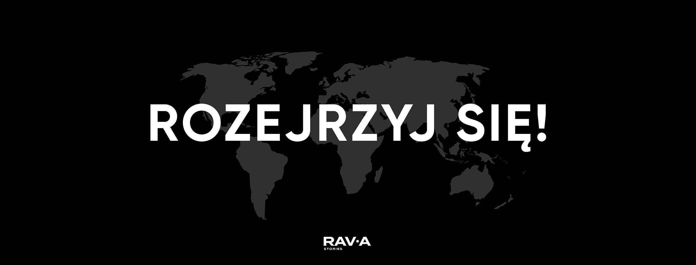 Fotografia ukazuje załamania światła w ciemnej przestrzeni. Widać światło i ciemność. Na tym tle widnieje napis ""Rava reviev"